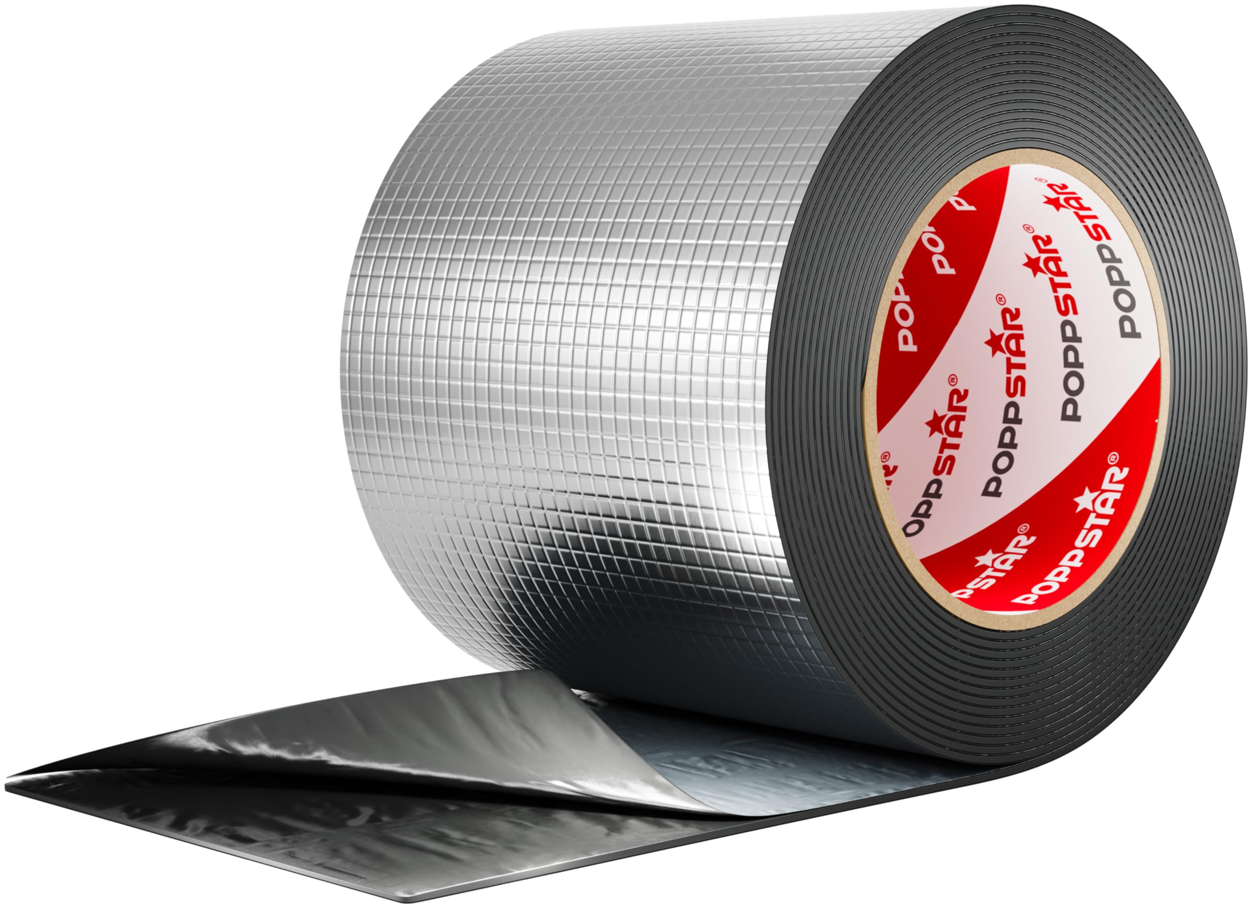 Poppstar Aluminium Butyl Tape (10cm - Extra Wide) Super Waterproof Outdoor Tape (5m Long) Butyl Sealing Tape for Camper, Gutter Repairs and More!