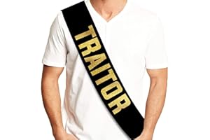 Traitor Retirement Party Sash - Funny Retirement Party Sash for Him or Her - Retirement Decorations, Supplies and Gifts - Reu