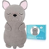 Microwave Heating Pad for Period Cramps&Pain Relief,French Bulldog Microwavable Heating Pads for Valentines,Heating Pad for Women Kid with Lavender Scented,Stuffed Animal Heat Pack for Neck Knee Back