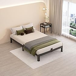 MAF 4 Inch Twin Metal Platform Bed Frame with Round
