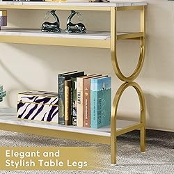 Tribesigns 3-Tier Console Table, 55 inch Sofa Table