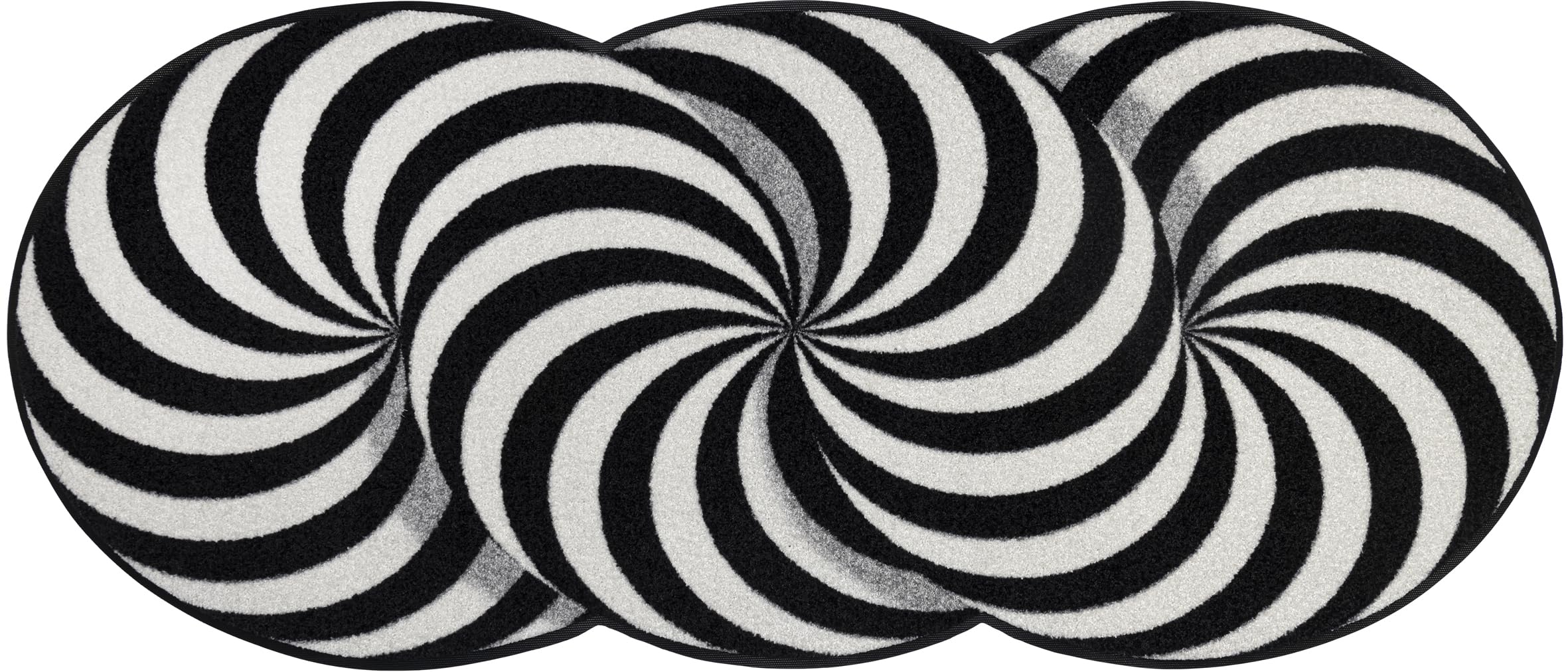 Wash+Dry Infinity Swirl Doormat, 60 x 140 cm, Washable for Indoor and Outdoor Use