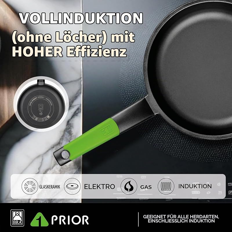 Prior | Bratpfanne 24 cm, Aluminiumguss, Antihaftbeschichtung — Foto 3 von 6
