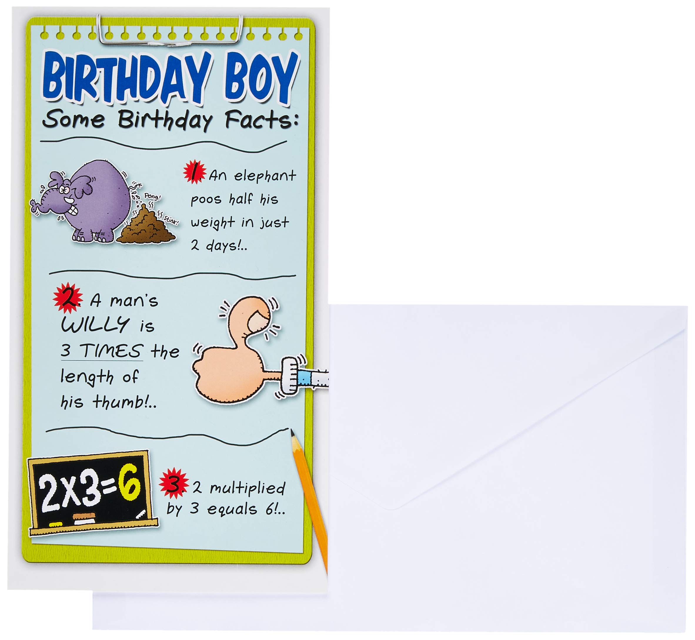Emotional Rescue, Facts, Birthday, Greetings Card, 130x235mm