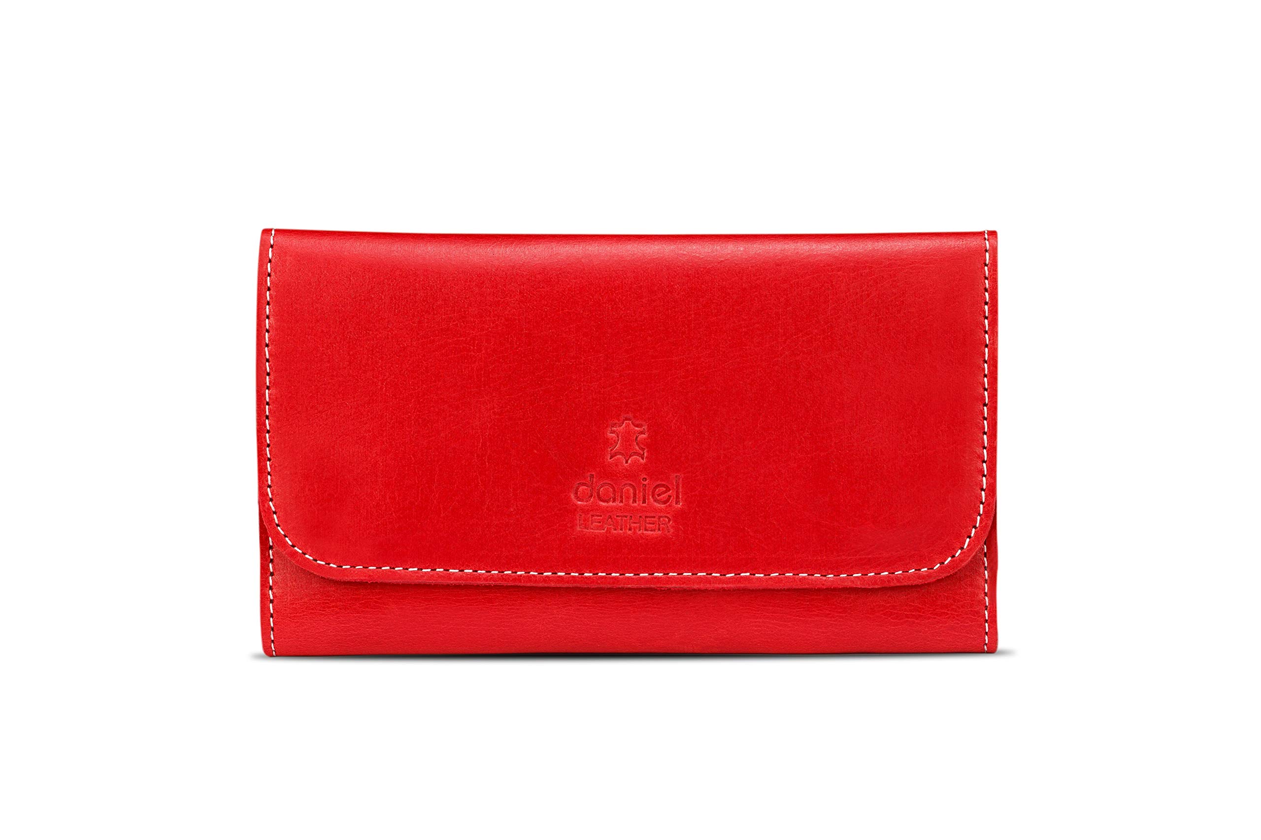 Pure Leather Tobacco Pouch to Hold Upto 50g Bag (Red)