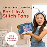 Disney Stitch Jewellery Box Musical Wind Up Spinning Figure Blue view 7