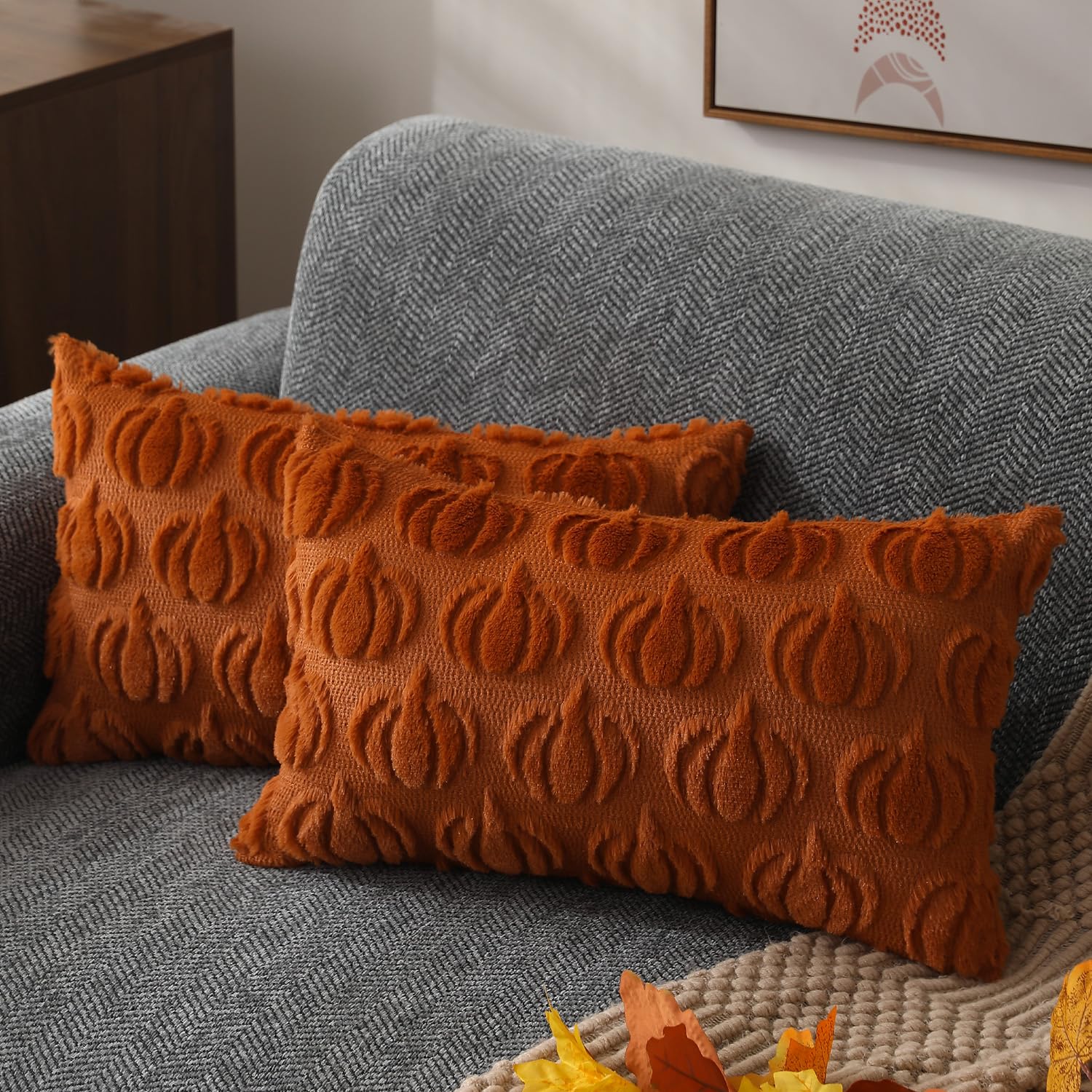 DFXSZ Fall Pillow Covers 12x20 Set of 2 Fall