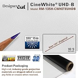 Elite Screens Designer Cut 135" Diag. 16:9, 8K 4K