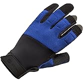 FitsT4 Sports Sailing Gloves Padded Palm Glove 3 Finger Water Resistant Moisture Wicking Kayaking Paddling Gloves for Sailing, Yachting, Fishing