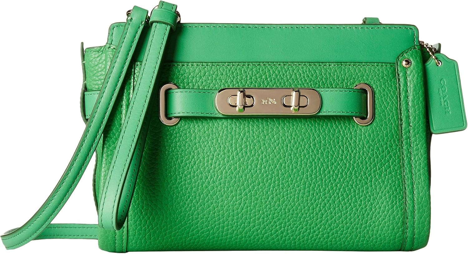 coach green handbag