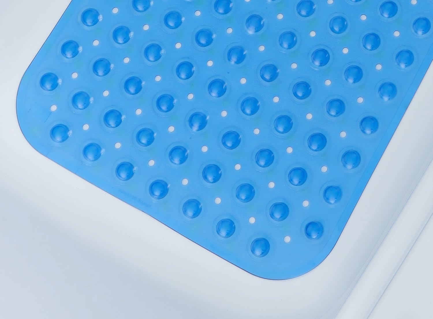 SlipX Solutions Translucent Black Extra Long Bath Mat Adds Non-Slip Traction to Tubs & Showers - 30% Longer Than Standard Mats! (200 Suction Cups, 39” Long Bathtub Mat): Home & Kitchen