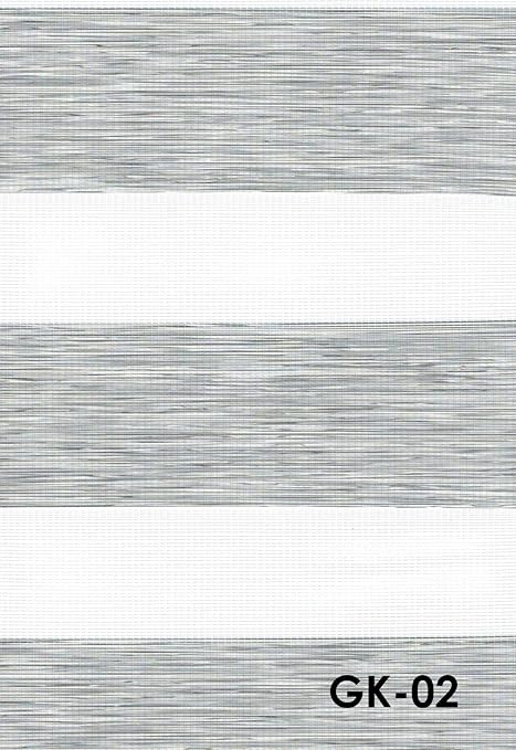 Duo Rollo Doppelrollo Farbe hell grau meliert Breite 180 cm Länge 200 cm mit breiter Beschwerung+ geschlossener Kassette+ Ket