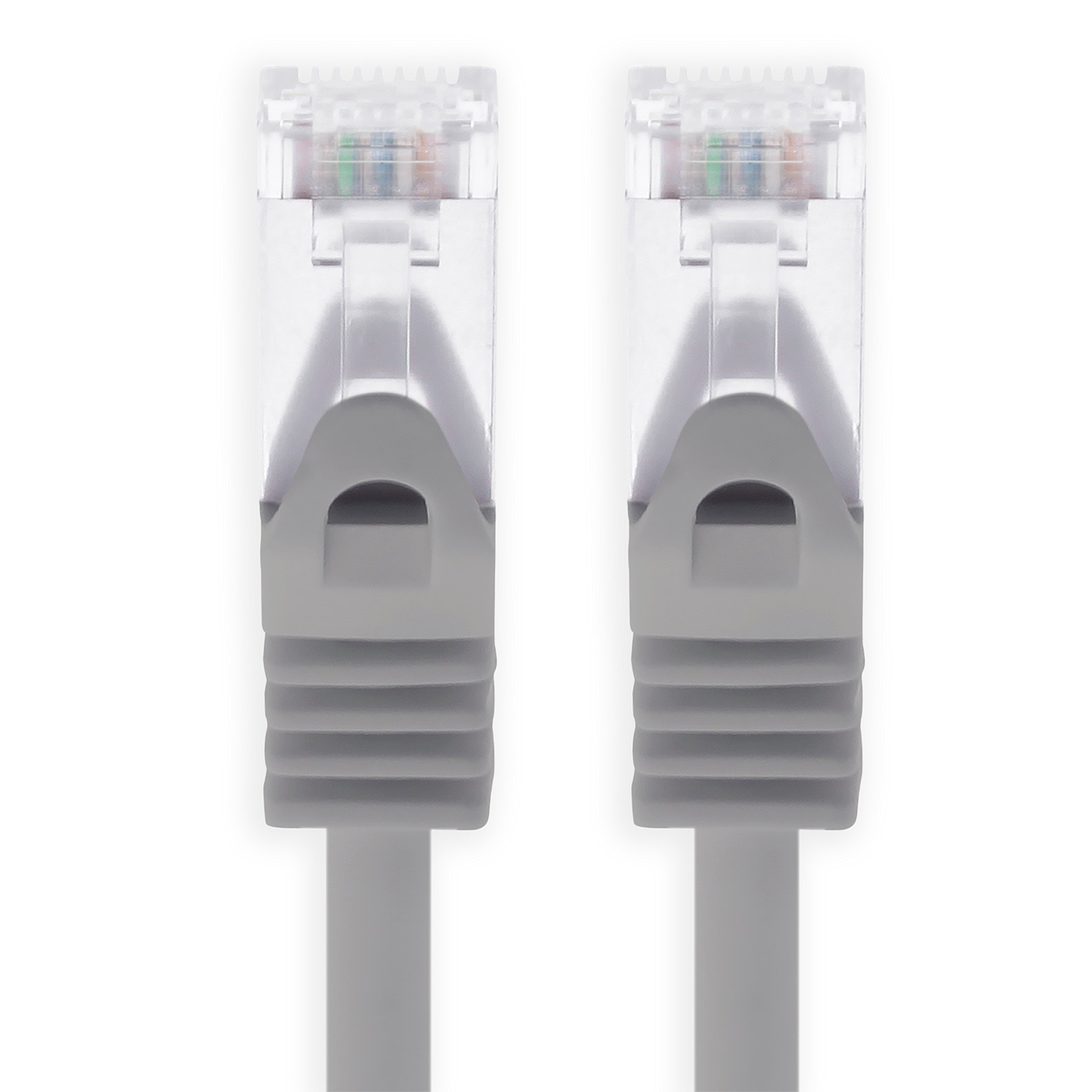 1aTTack.de 0.5m - gray - 1 piece CAT.7 network cable Sftp (raw cable) patch cable (SET) 10000Mbit/s - 500 MHz assembled with 2 RJ45 plugs Cat6a