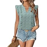 Timeson Women's Tops Dressy Casual Sleeveless Business Work Blouses Chiffon Office Tanks