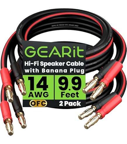 Amazon.com: ELAC Sensible Speaker Cables (15ft Pair