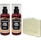 Bath & Body Works Emily In Paris - Paris Amour 2 Pack Fine Fragrance Mist Bundle with a Natural Oats Sample Soap - Travel Size