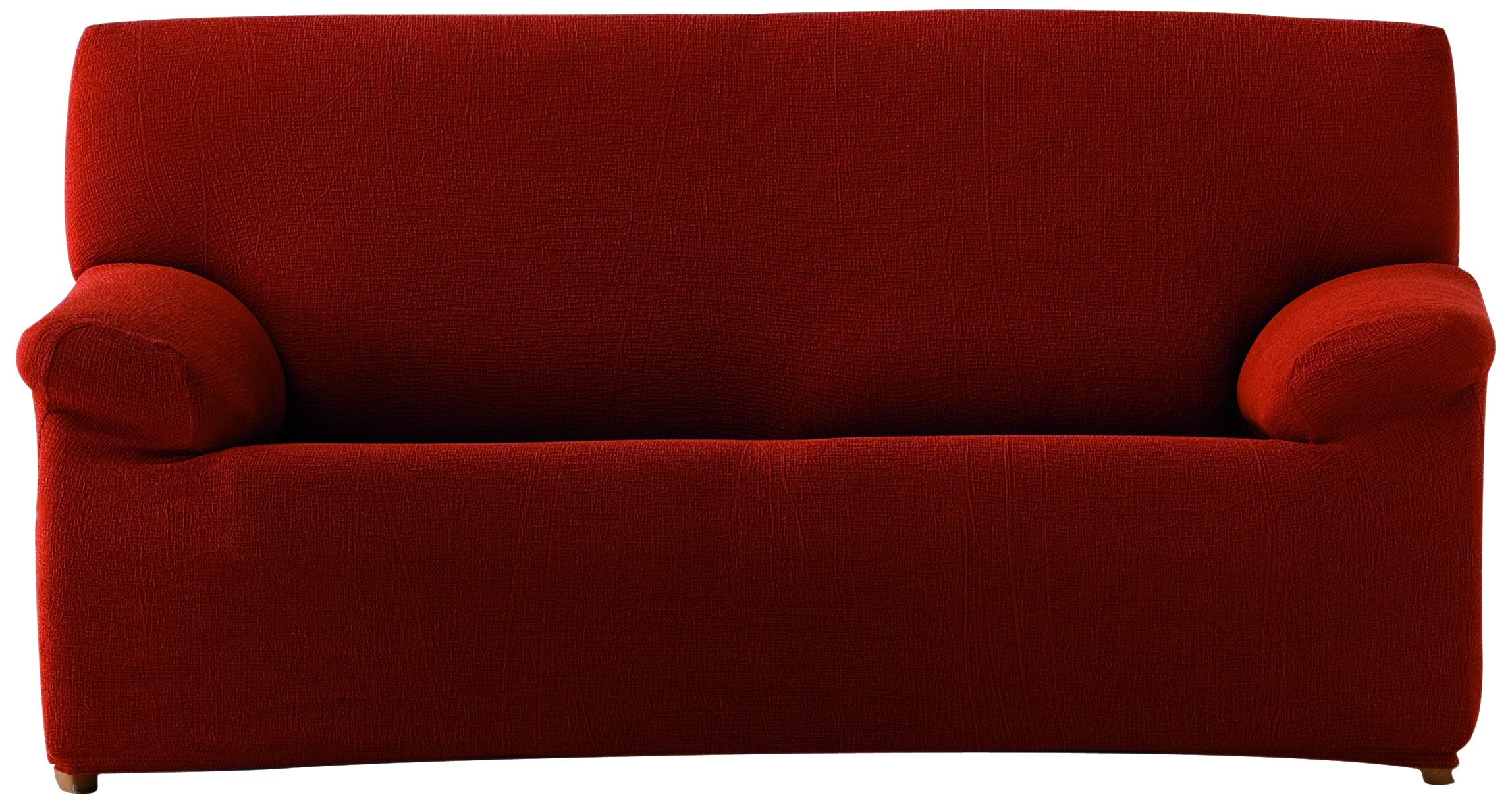 Eysa 2 Squares Polyester Acrylic Elastomer Sofa and Bed Slip Covers, Orange, F723469