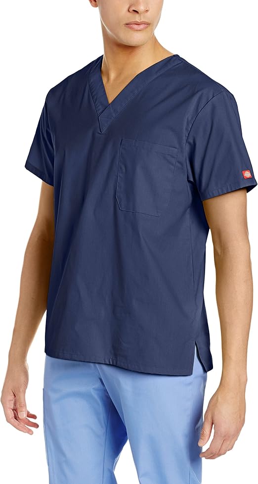Dickies Men's Big & Tall VNeck Scrub Top, Navy, 5XLarge Amazon.co.uk