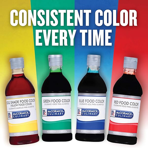 MCCORMICK CULINARY RED FOOD COLORING, 32 FL OZ – ONE 32 FLUID OUNCE BOTTLE OF RED FOOD DYE WITH RICH RED COLOR PERFECT FOR RED VELVET CAKES, FROSTING, ICING, COOKIES AND MORE