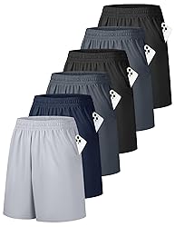 OYGSieg 6 Pack Men Basketball Shorts SetB M