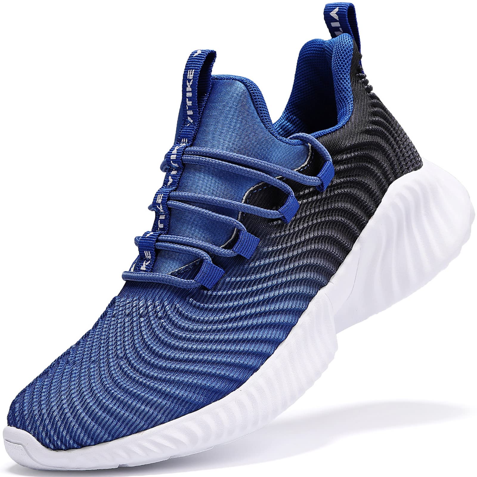 Photo 1 of JMFCHI Boys Girls Kids' Sneakers Knitted Mesh Sports Shoes Breathable Lightweight Running Shoes for Kids Fashion Athletic Casual Shoes