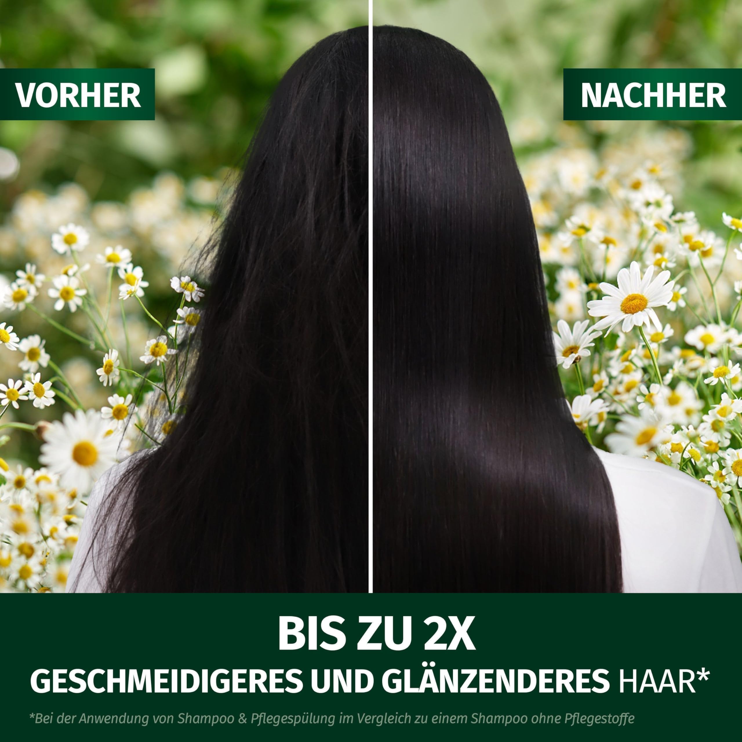Herbal Essences Geschmeidig & Glänzend Pflegespülung mit Kamille 250ml. Von Stumpfem zu Glänzendem Haar, Mit Kamillenextrakt, Vegan 8