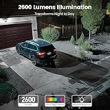 aosu Floodlight Security Camera Outdoor 3K UHD 360 PTZ 2.4GHz WiFi view 7