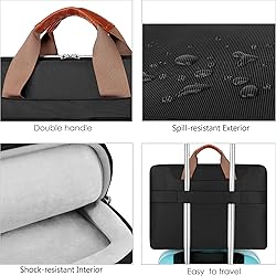 Lacdo 360° Protective Laptop Shoulder Bag for 13