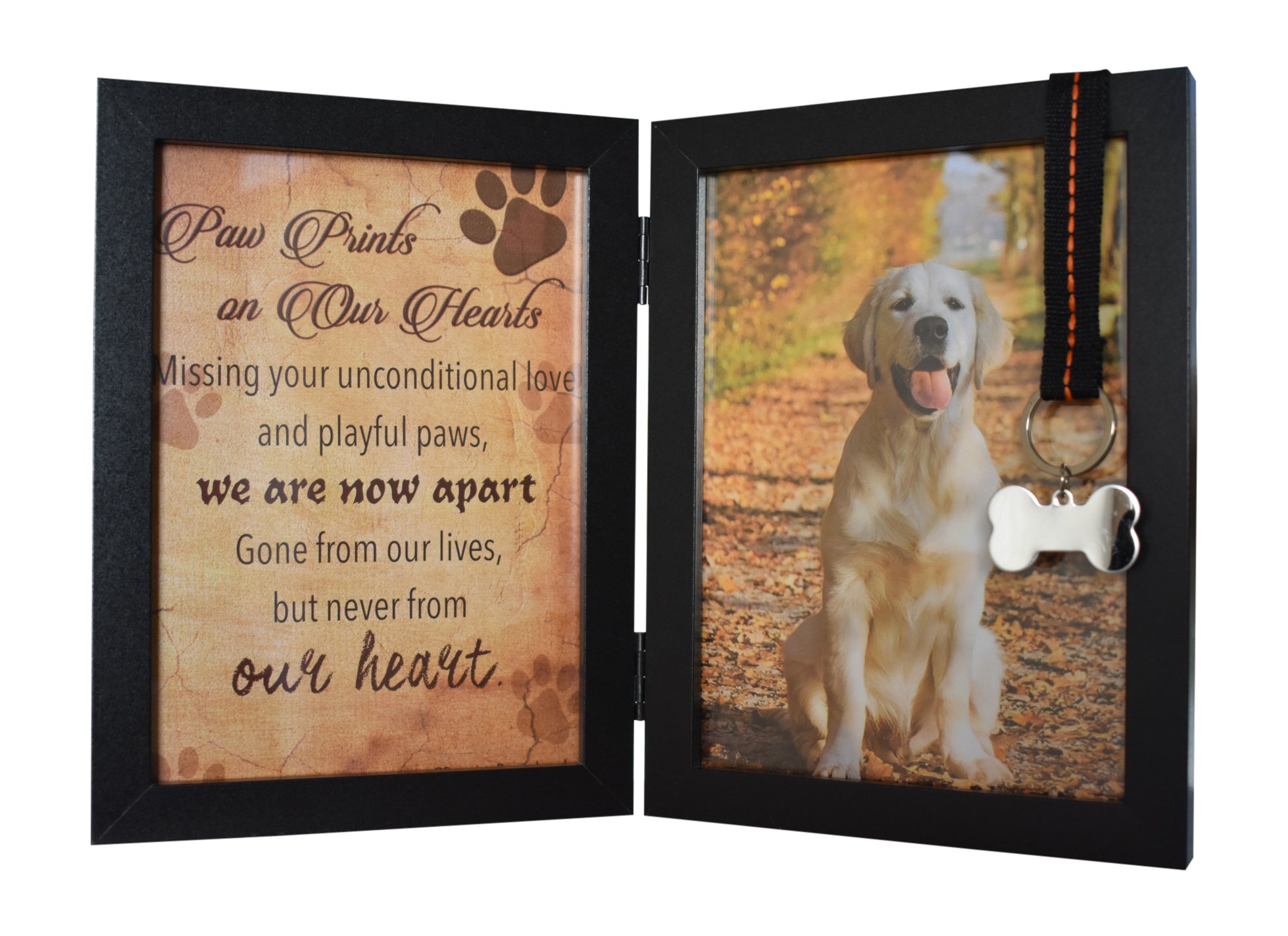 Pawprints Memorial Pet Tag Frame Pawprints Left By You Baby