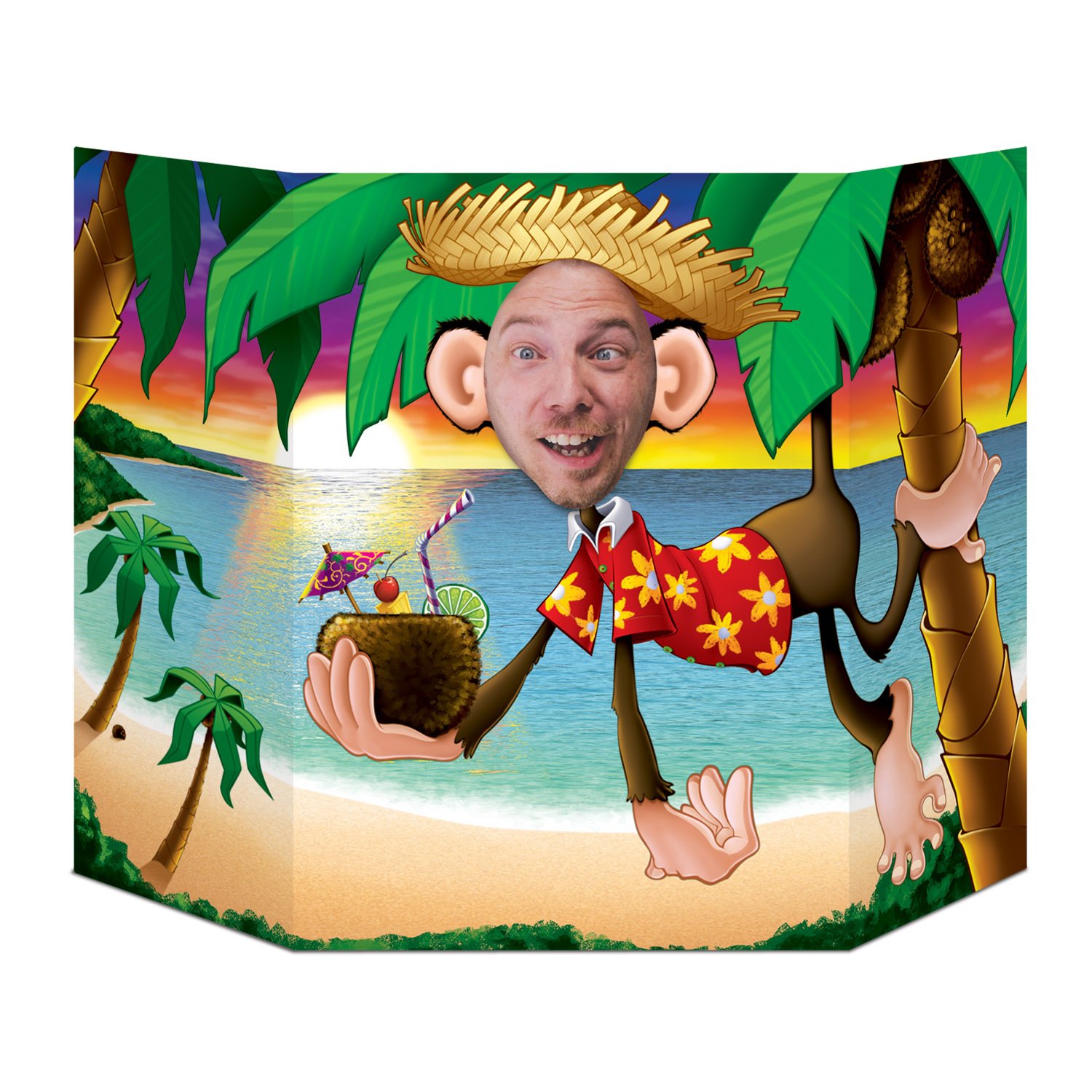 Beistle Luau Monkey Photo Prop