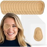 THSIREE 45 Pcs Adhesive Eye Patches for Adults, Medical Eye Patch Disposable Breathable Eyepatch for Amblyopia Lazy Eye Latex Free Adhesive Bandages for Adults, Regular Size 3.3&times;2.3 inches, Nude Color