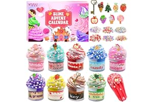 GWAHSA Advent Calendar 2025, 24 Days Christmas Countdown Calendar with Butter Slime Party Favors for Kids Stress Relief Toys Surprise Xmas Gifts for Girls Boys Toddlers Teens Adults Stocking Stuffers