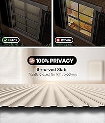 LazBlinds No Tools No Drill Cordless 1" Vinyl Mini
