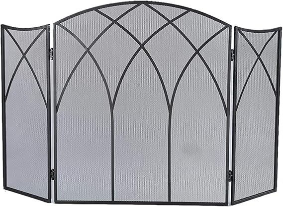FYZS Salvachispas 3-Panel Plegable Grande Chispa del Arco Protector de