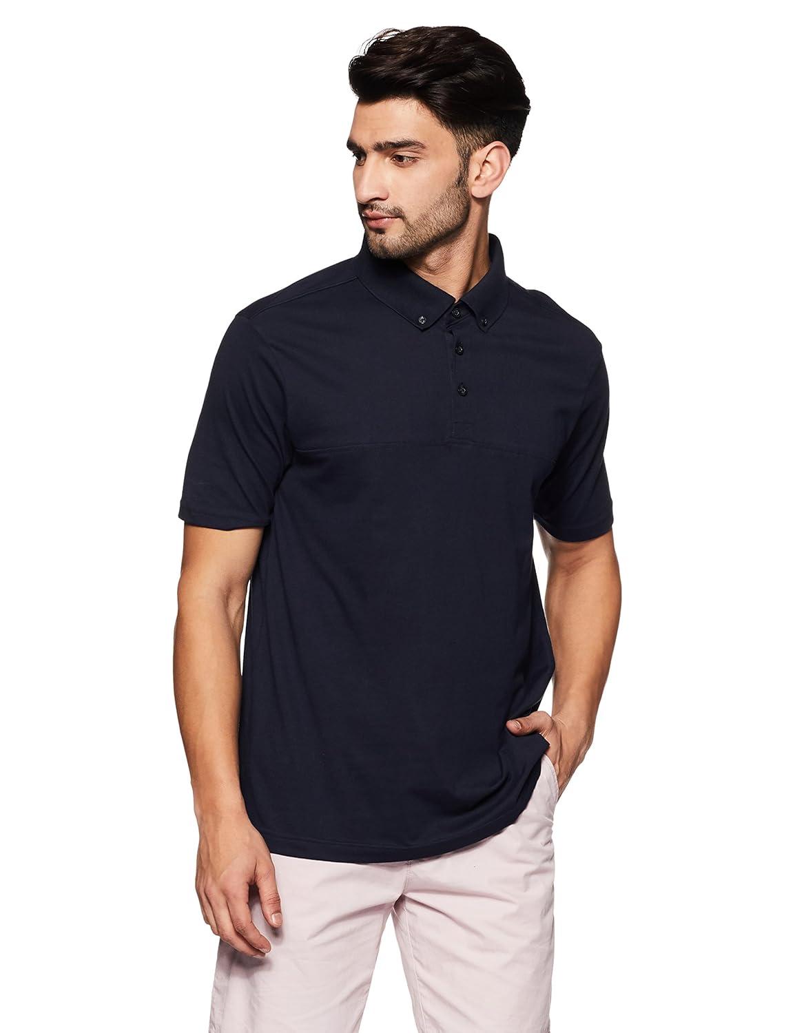 marks & spencer men's regular fit cotton polo