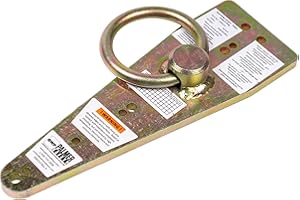 Palmer Safety A00153 Bull Ring Reusable Roof Anchor I Zinc Plated Steel I Fall Protection Anchorage