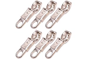 Loaged Panic Snap for Paracord - Nickel Quick Release Panic Snap(6 Pack)