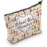 JNIAP Bus Attendant Gift Bus Monitor Cosmetic Bag Bus Attendant Gift (Scho Bus Monitor Bag)