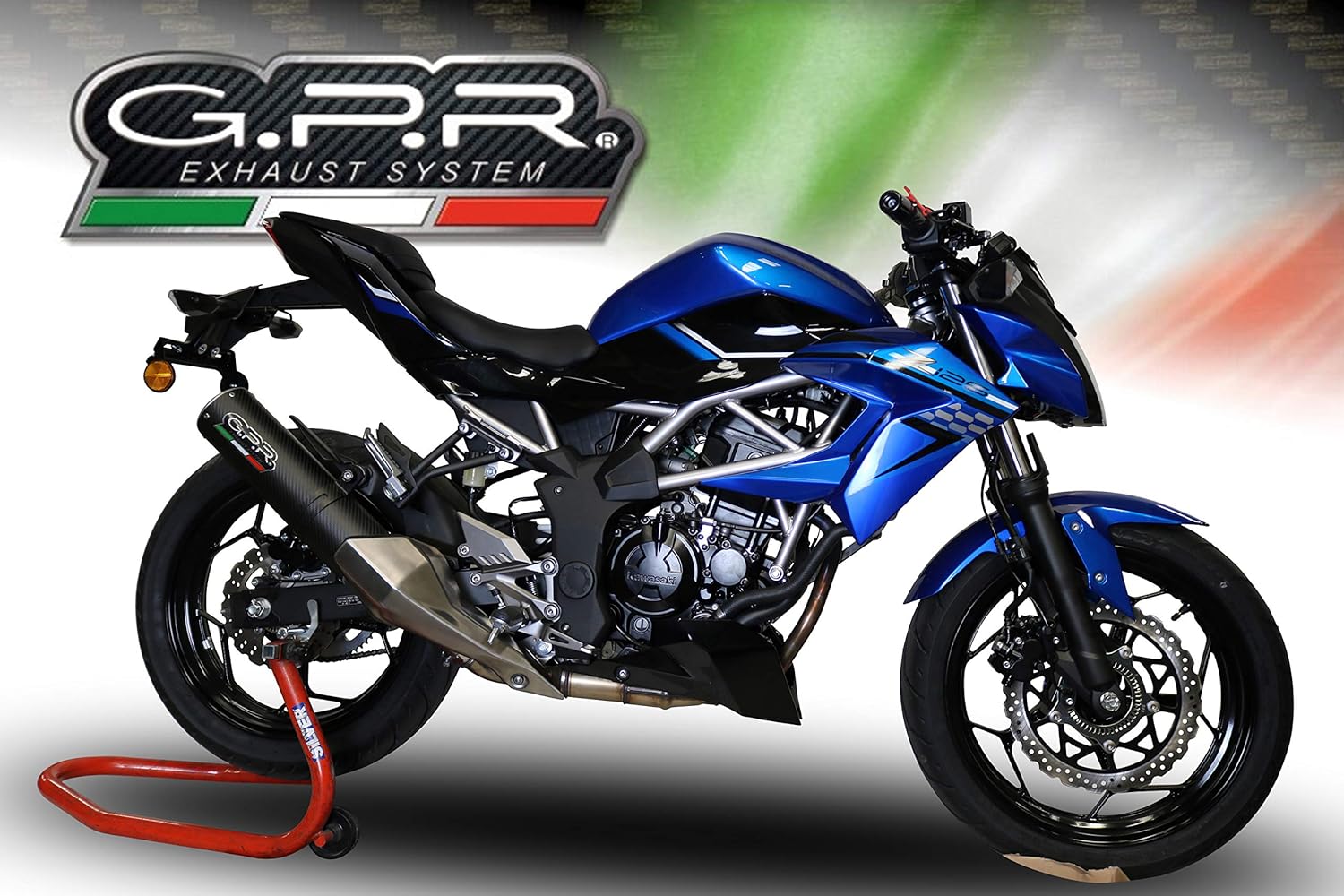 GPR EXHAUST SYSTEM COMPATIBLE FOR KAWASAKI NINJA 125 2019/21 e4 HOMOLOGATED SLIP-ON EXHAUST M3 CARBON