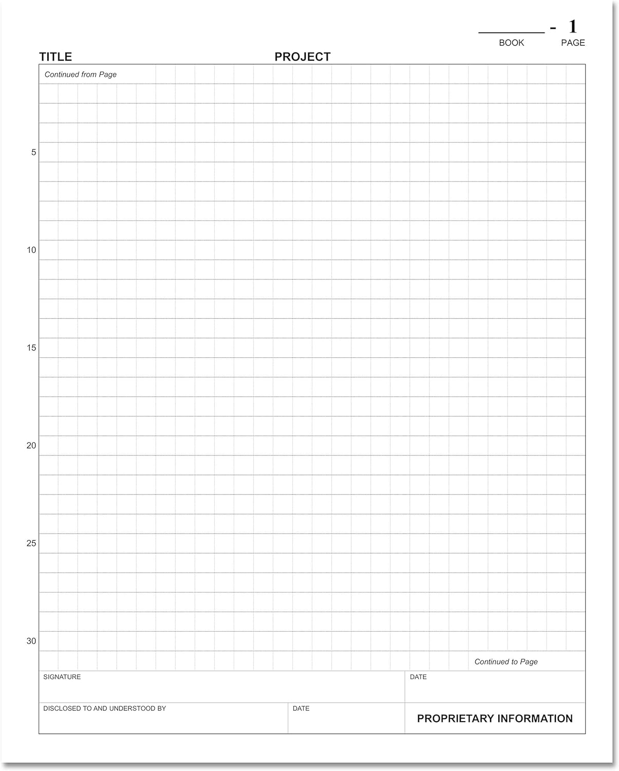 BookFactory Engineering Notebook/Graph Paper Notebook/Quadrille 4 X 4 Quad Ruled Book - 96 Pages (.25" Lab Grid Format), 8" x 10", Black Cover, Smyth Sewn Hardbound (LIRPE-096-SGR-A-LKT4) : Science Laboratory Notebooks : Office Products