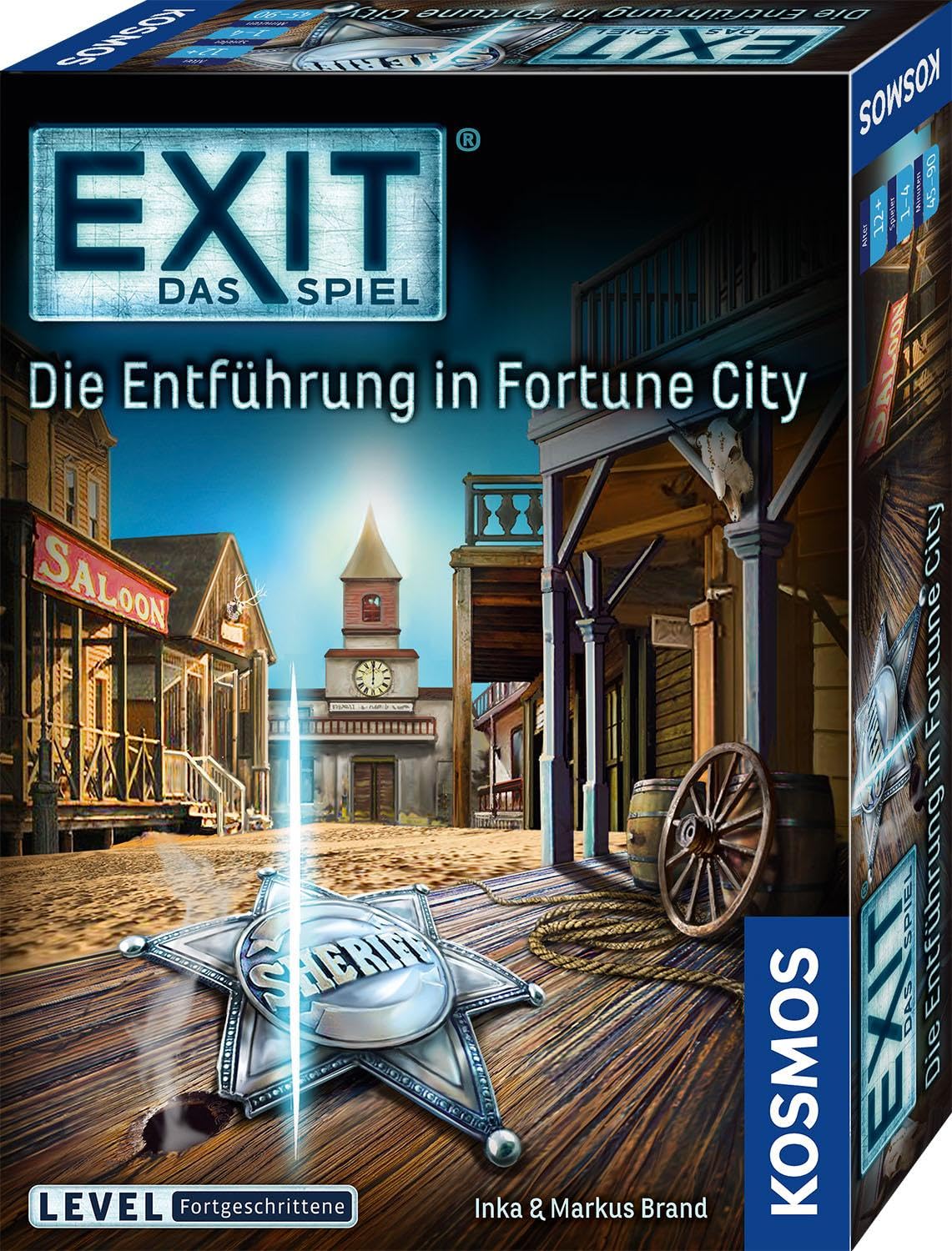 Kosmos 680497 EXIT - The Game - The Abduction in Fortune City, Level: Advanced, Escape Room Game, EXIT Game for 1-4 Players from 12 Years, A Unique Board Game