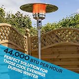 Dellonda Freestanding 13kW Gas Patio Heater with Wheels & Cover DG221 view 6