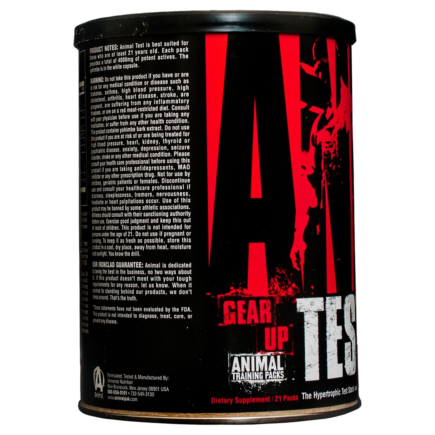 Galleon Animal Test Testosterone Booster With Yohimbe Bark Extract