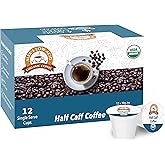 Alex's Low Acid Organic Coffee Single-Serve Pods (12-Pack) - Half Caff