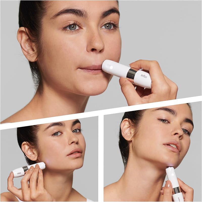 Face Epilatore Viso Donna con Rifinitore di Precisione, FS1000 Bianco