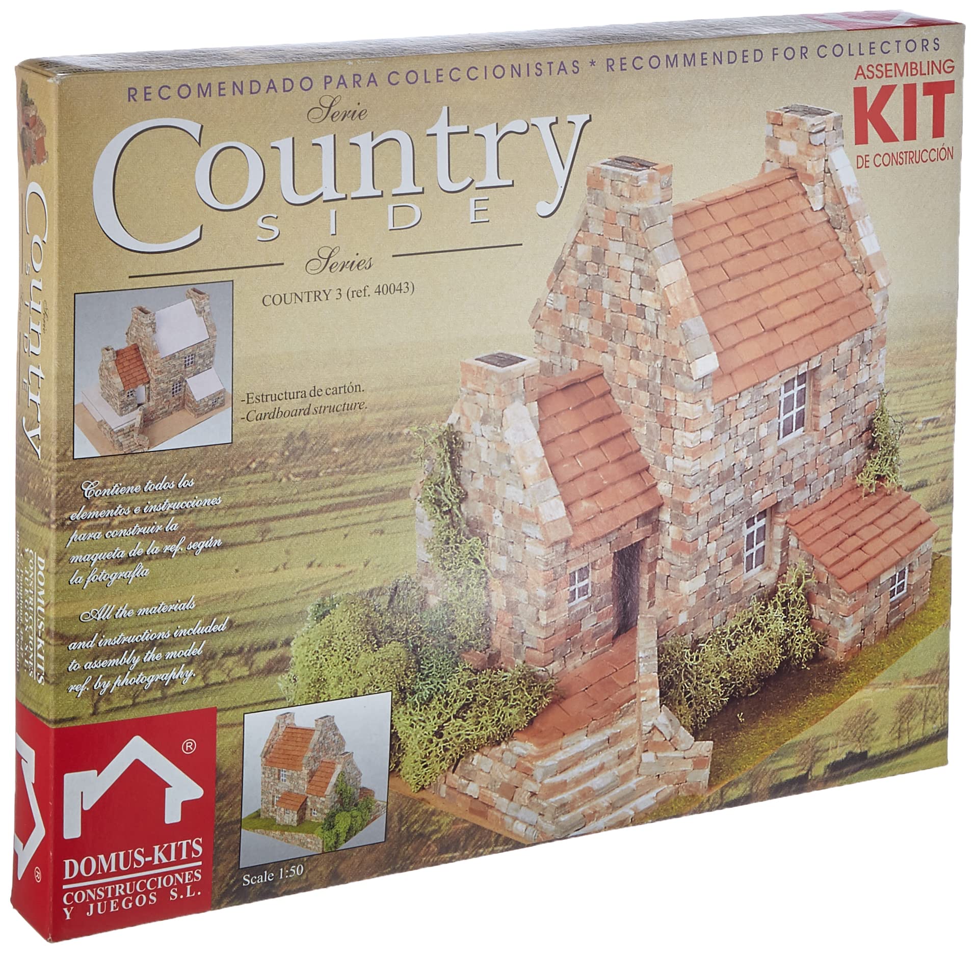 Domus Kits Domus Kits40043 1:50 Scale Country 3 House Model (2250-Piece)