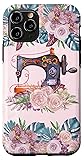 iPhone 11 Pro Vintage Sewing Machine Purple Floral