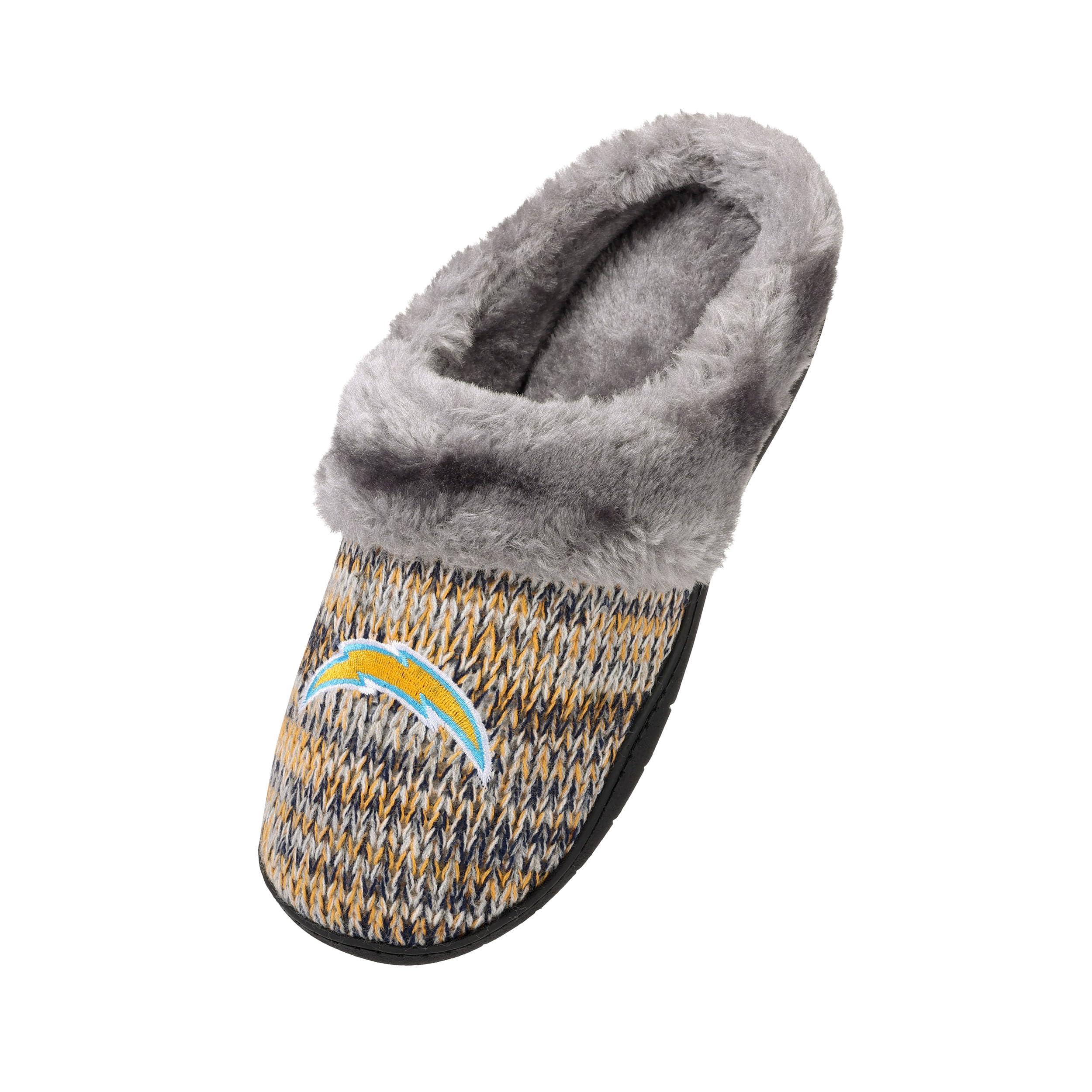 FOCO NFL Los Angeles Chargers Womens Peak Slide SlippersPeak Slide Slippers, Team Color, Large (9-10)