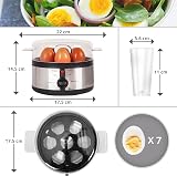 Duronic EB35 BK Electric Egg Boiler Steamer 7 Eggs Auto Shut-Off view 2