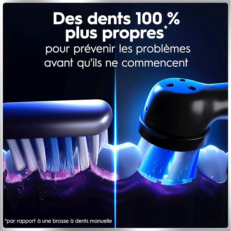 Brosses à Dents Electriques iO 6 Duo, 3 Brossettes, Noire et Rose